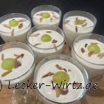 Griechische Mandel-Joghurt mit Trauben