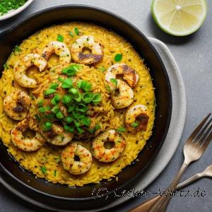 Arroz con Gambas mit Aioli