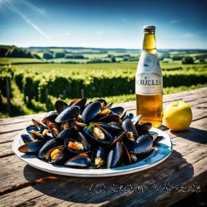 Moules normandes au cidre – Miesmuscheln aus der Normandie mit Cidre