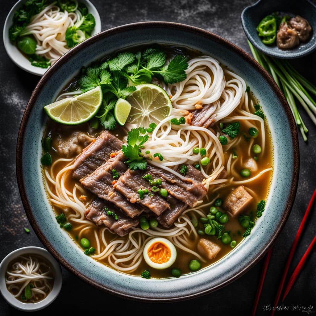 Vietnamesische Rinder-Suppe - Pho Bo
