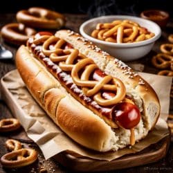 Bayrischer Laugenstangen Hotdog
