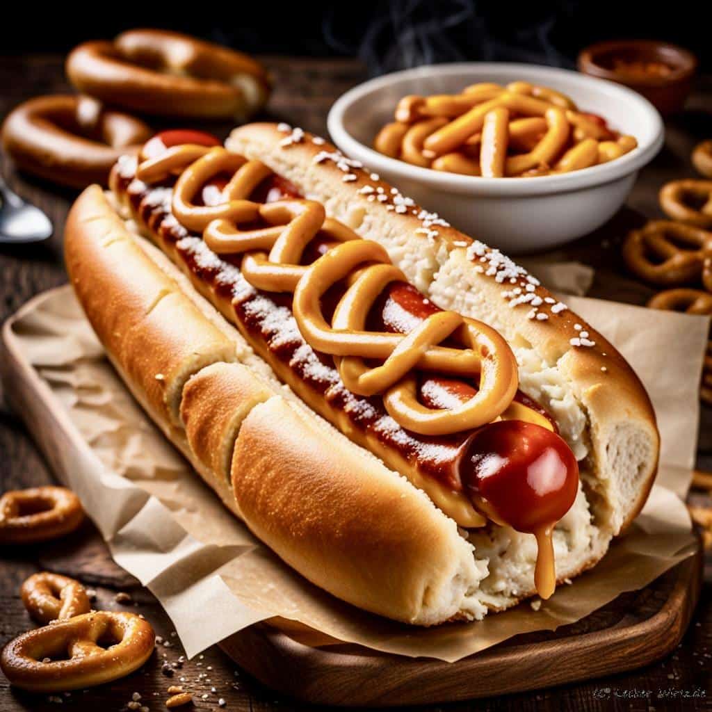 Bayrischer Laugenstangen Hotdog