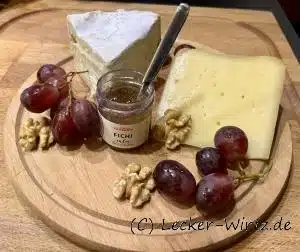 Kleine Käseplatte für zwei
