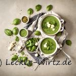 Blumenkohl-Spinat Süppchen