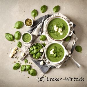 Blumenkohl-Spinat Süppchen