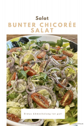 Bunter Chicorée Salat mit Kapern