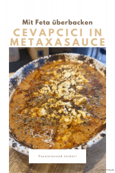 Cevapcici in Metaxasauce
