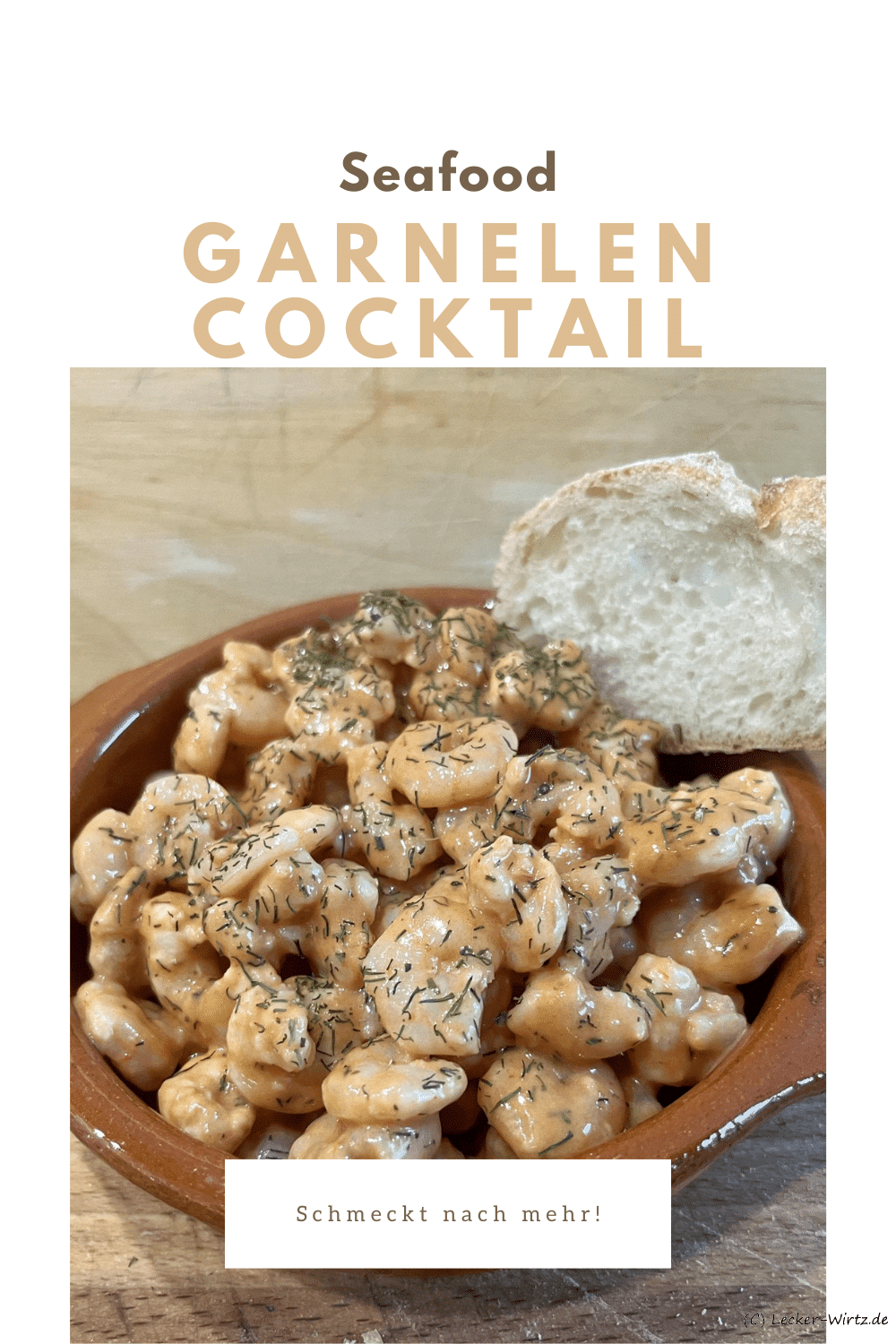 Garnelencocktail mit Granatapfelsirup