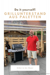 Grillunterstand aus Paletten
