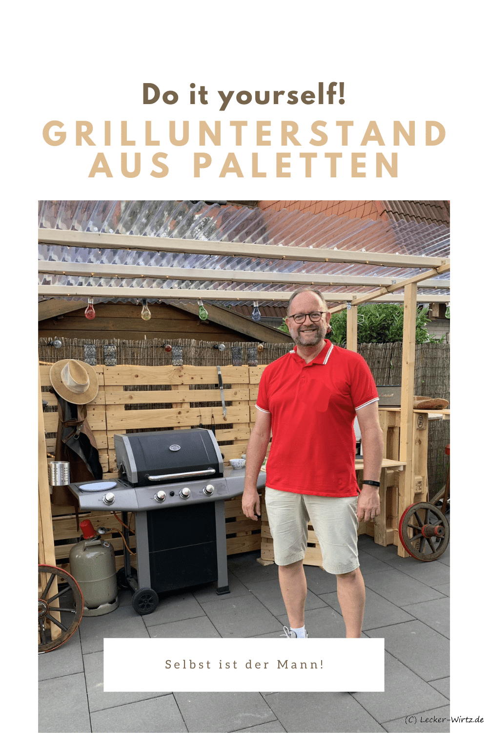Bulding my barbecue shelter out of pallets