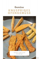 Knuspriges Ofengemüse in Kräuterpanade