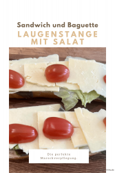 Laugenstange mit Salat und Garnitur