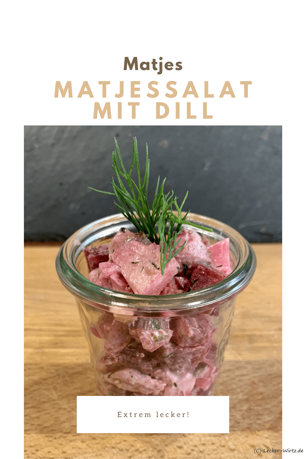 Matjessalat mit Dill