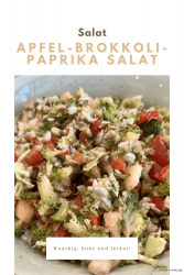 Apfel-Brokkoli-Paprika Salat