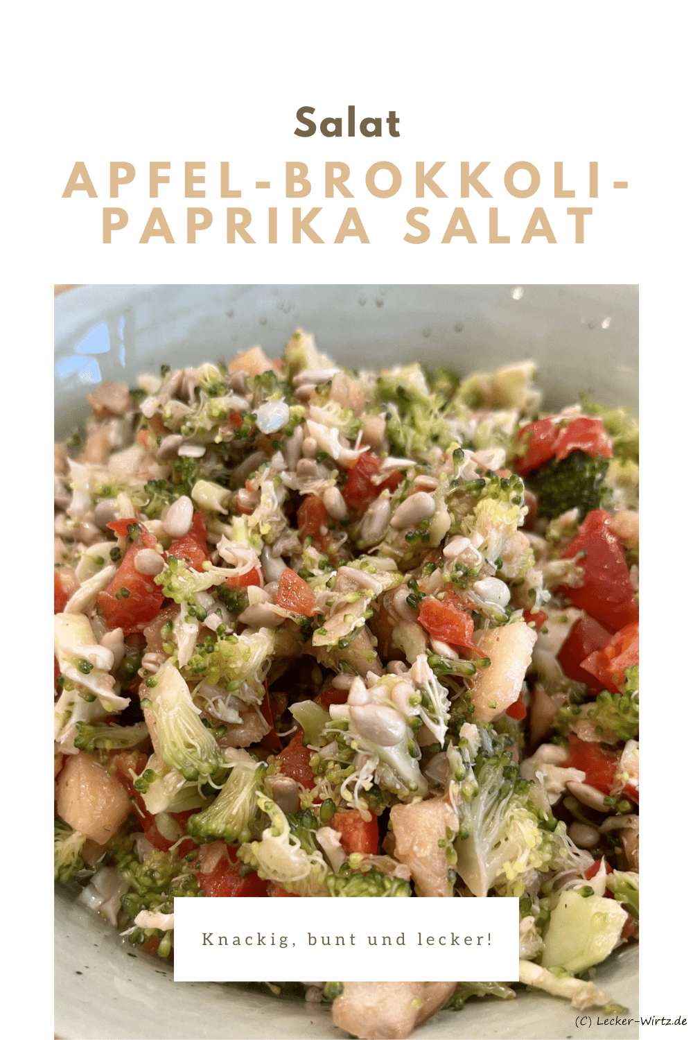 Apfel-Brokkoli-Paprika Salat