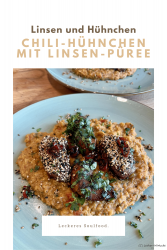 Chili-Hühnchen mit Linsen-Püree
