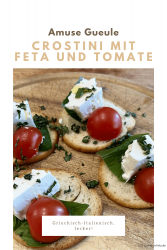 Crostini mit Feta und Tomate