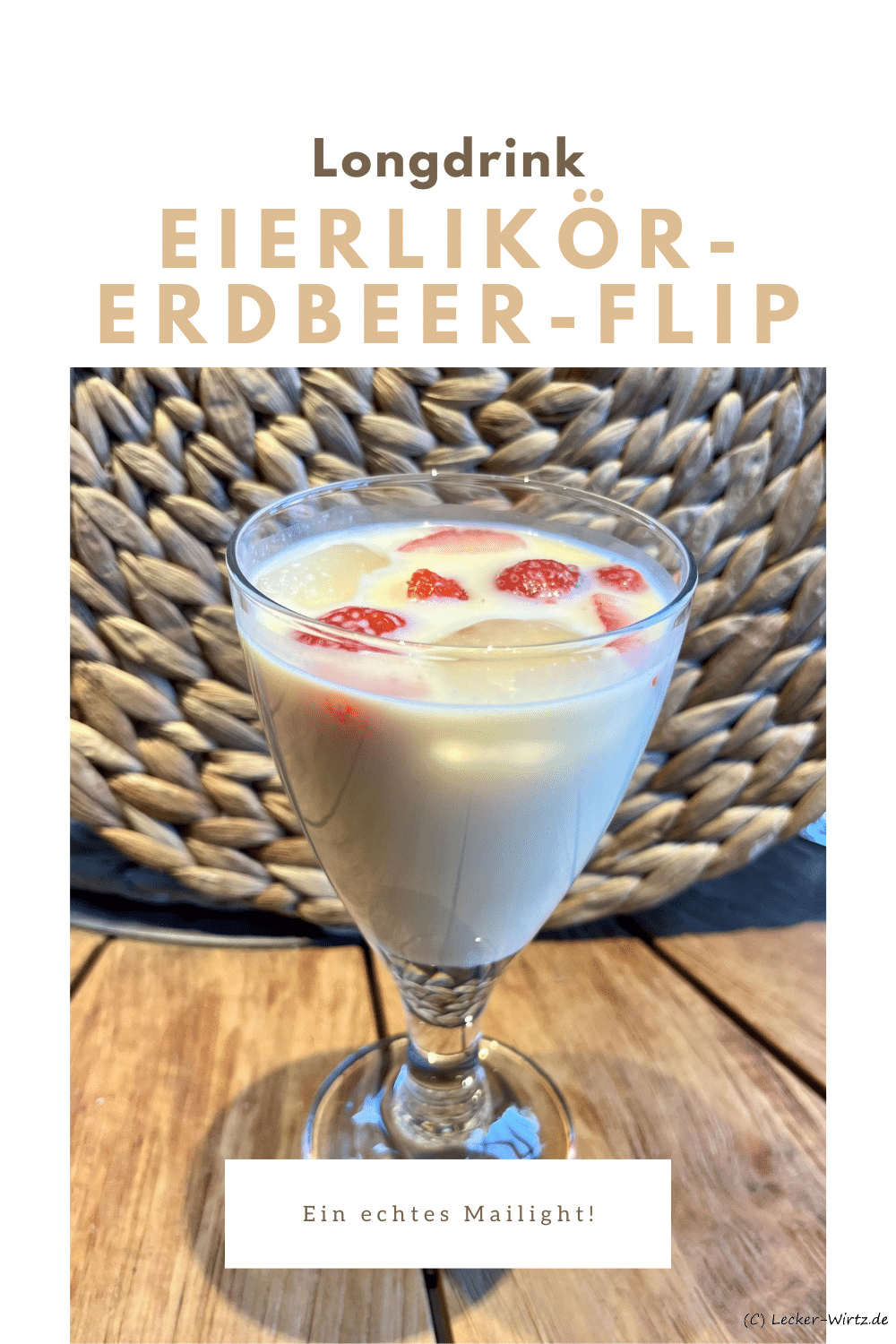Eierlikör-Erdbeer-Flip