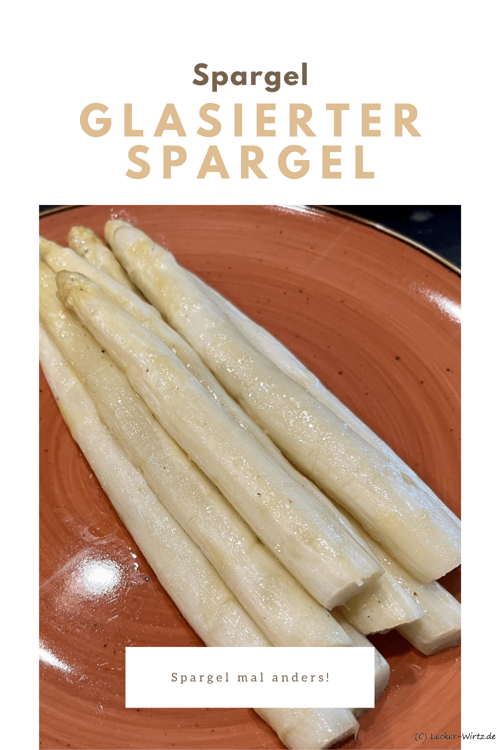 Glasierter Spargel