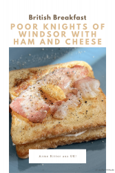 Poor knights of Windsor with ham and cheese