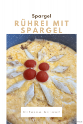 Rührei mit Spargel