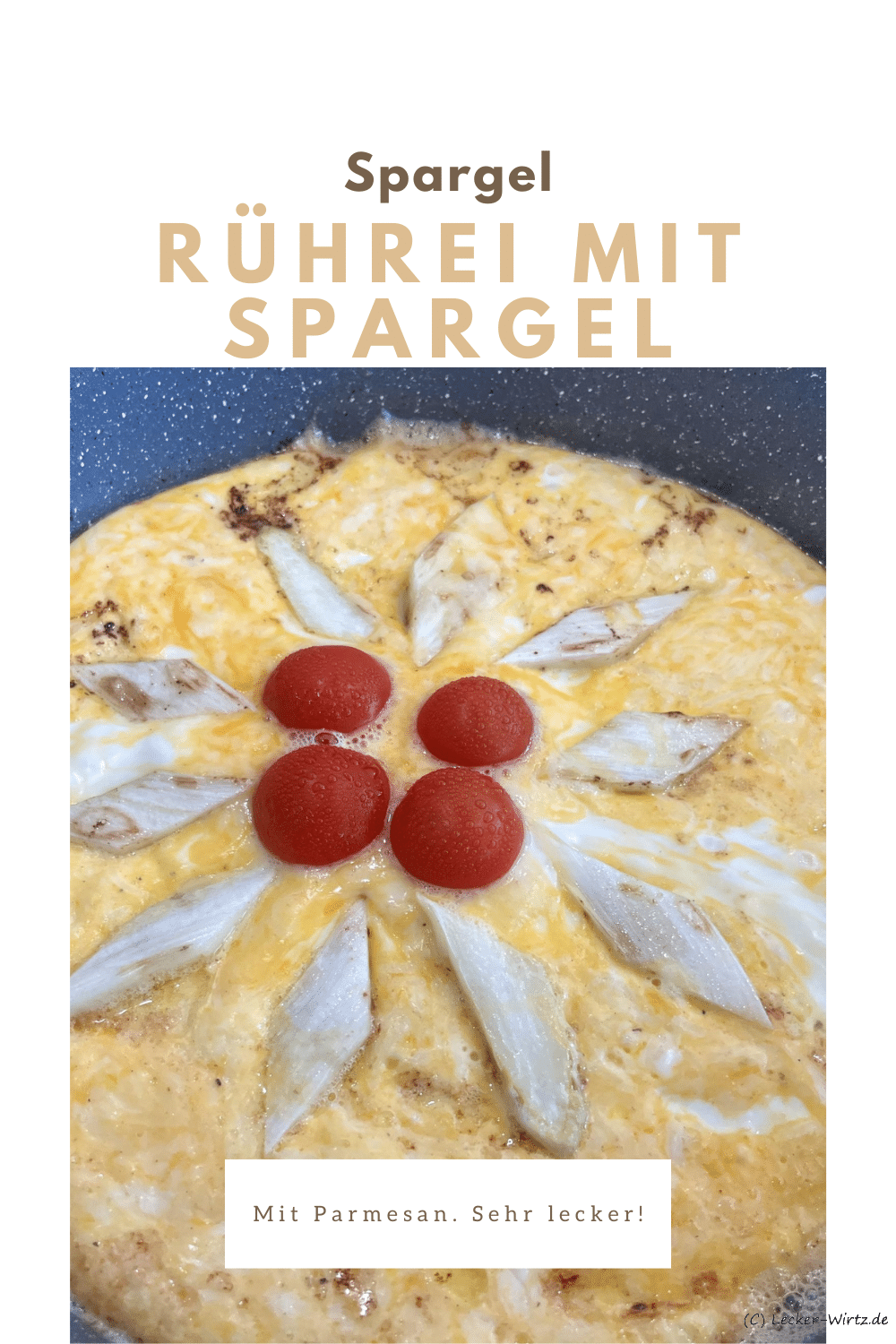 Rührei mit Spargel