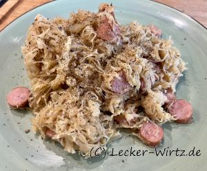 Biersauerkraut mit Pfefferbeißer