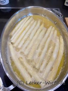 Spargel glasieren