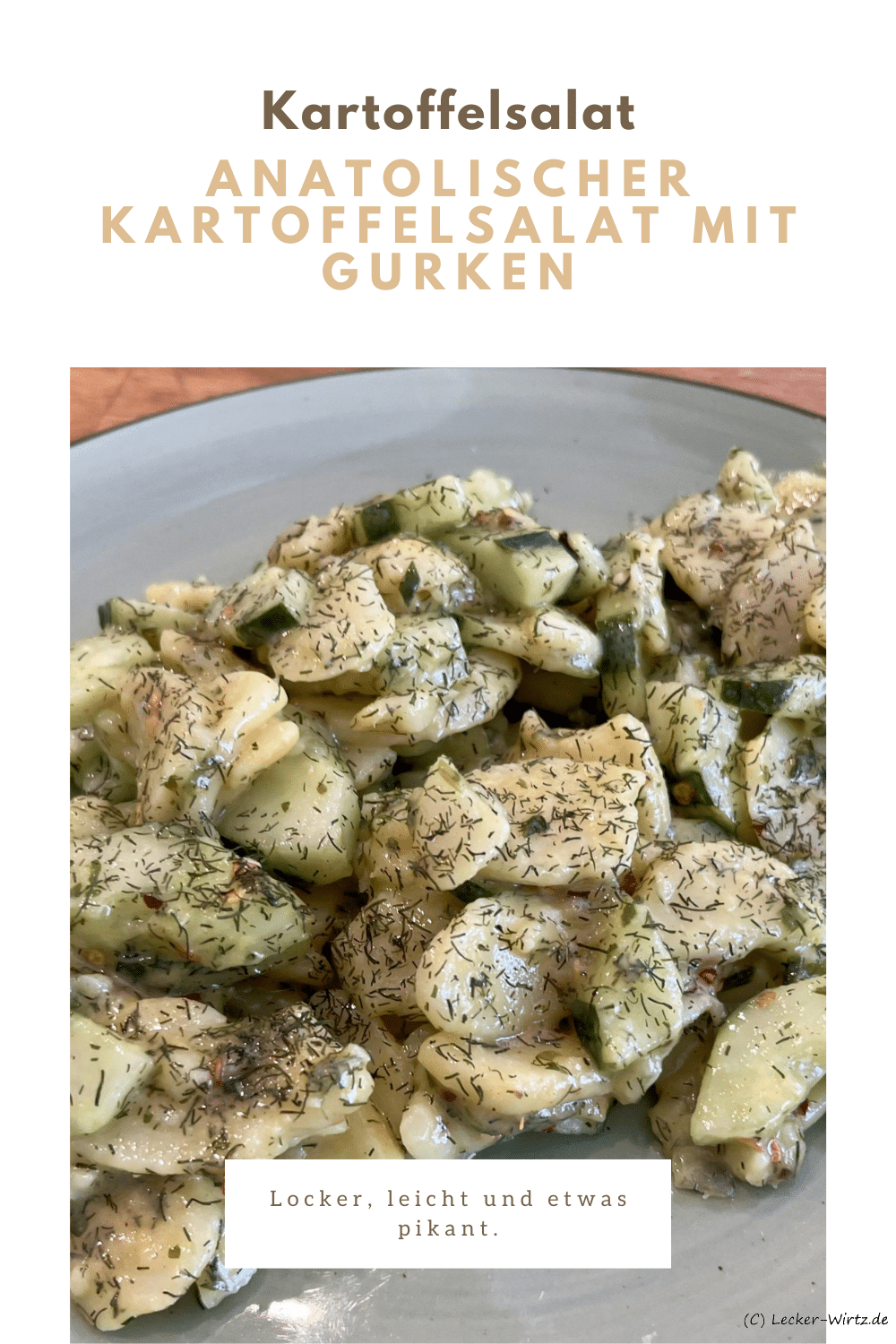 Anatolischer Kartoffelsalat mit Gurken