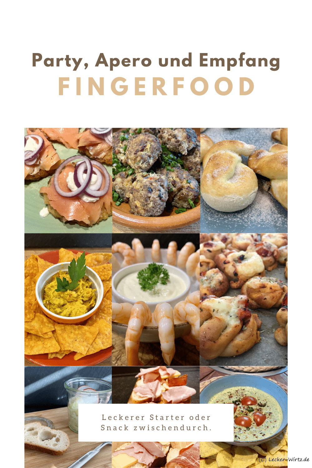 Fingerfood - Party, Apero und Empfang