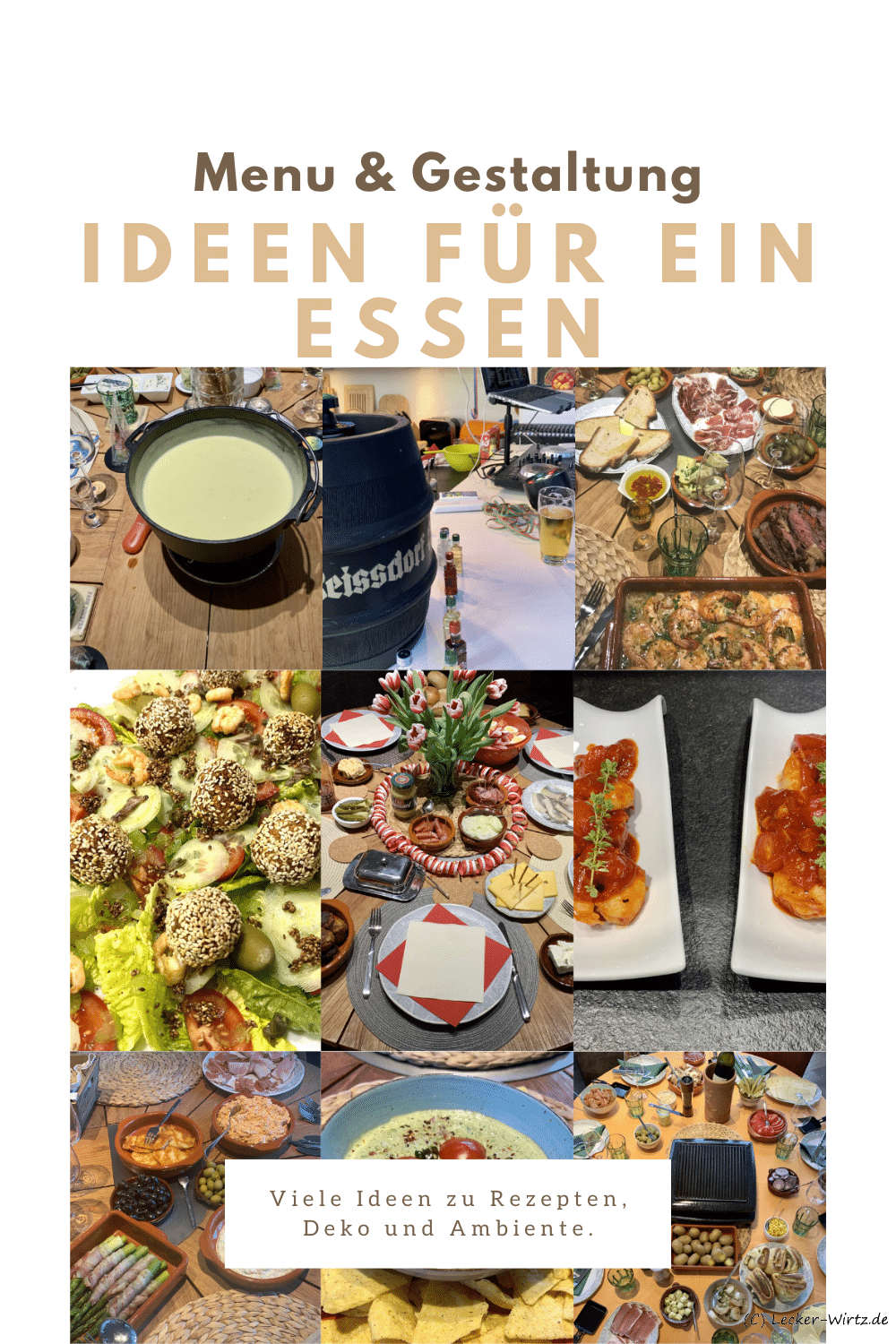Ideen für ein Essen - Sammlung