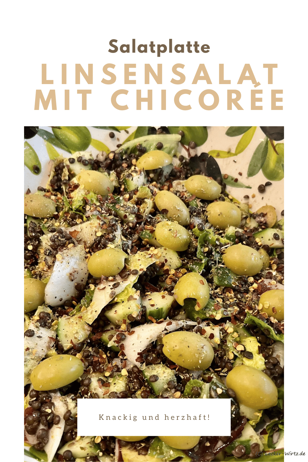 Linsensalat mit Chicorée