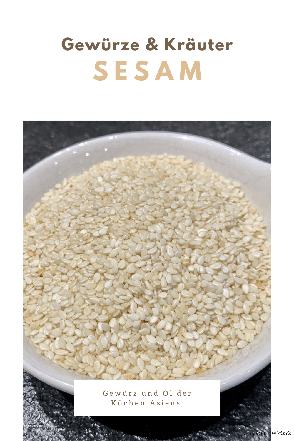 Sesam - Gewürz und Öl der Küchen Asiens