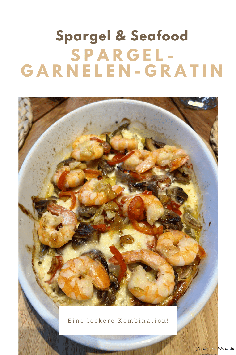 Spargel-Garnelen-Gratin