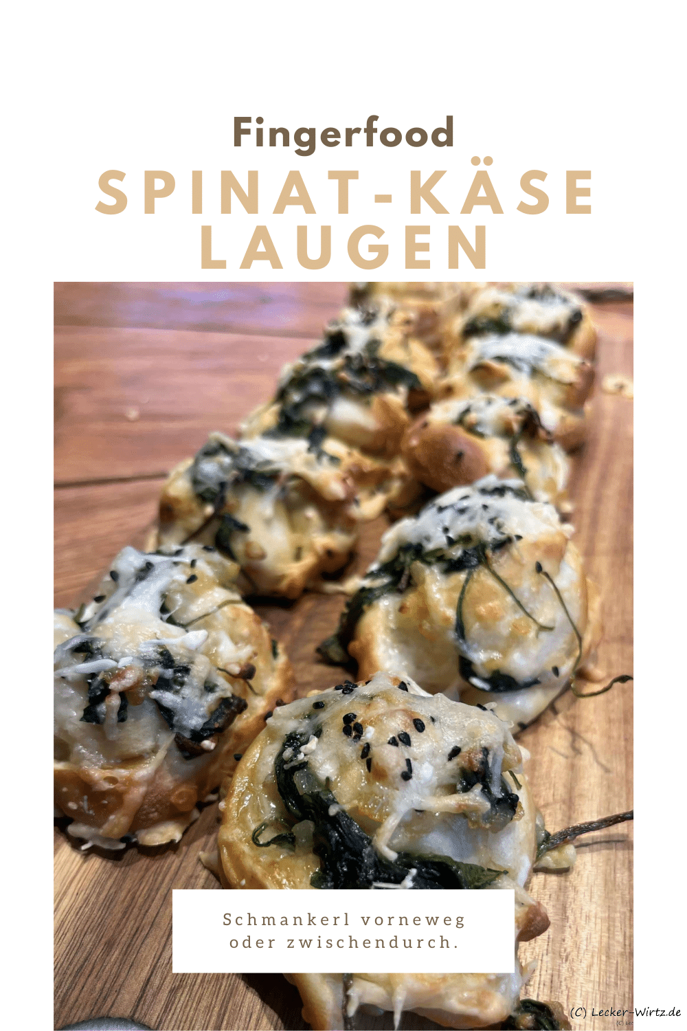 Spinat-Käse-Laugen-Fingerfood