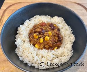Chili con carne mit Reis
