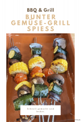 Bunter Gemüse-Grill Spieß