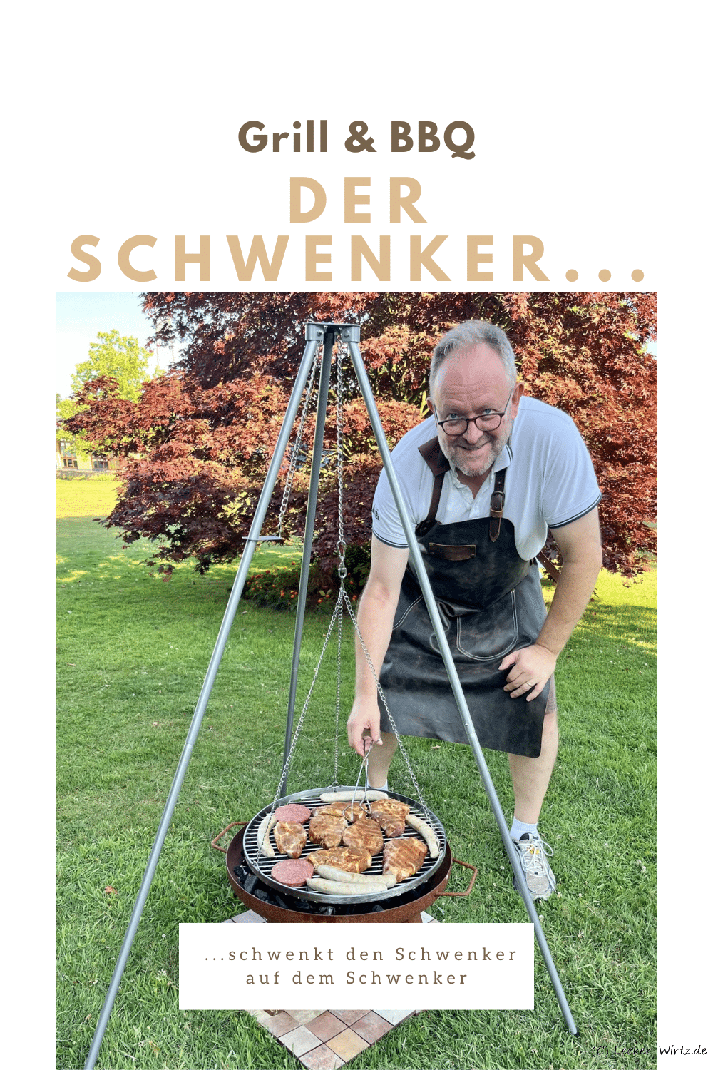 Der Schwenker schwenkt den Schwenker auf dem Schwenker