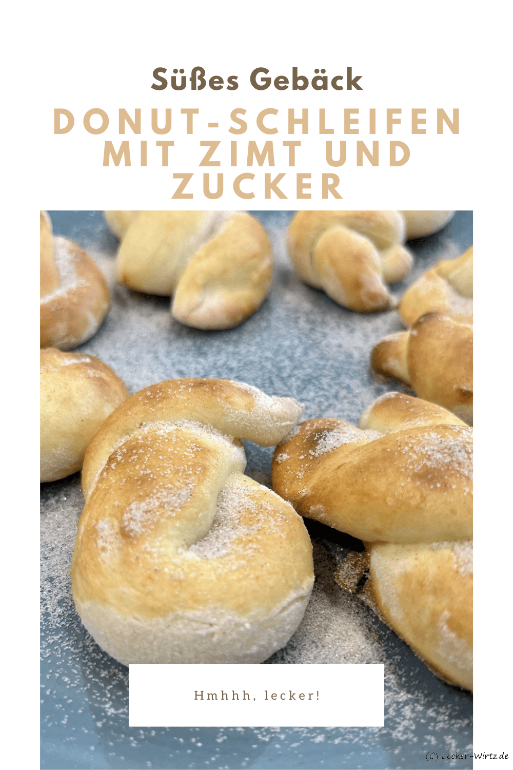 Donut-Schleifen mit Zimt und Zucker