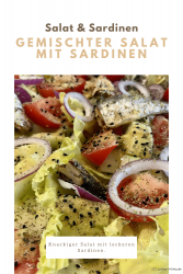 Gemischter Salat mit Sardinen