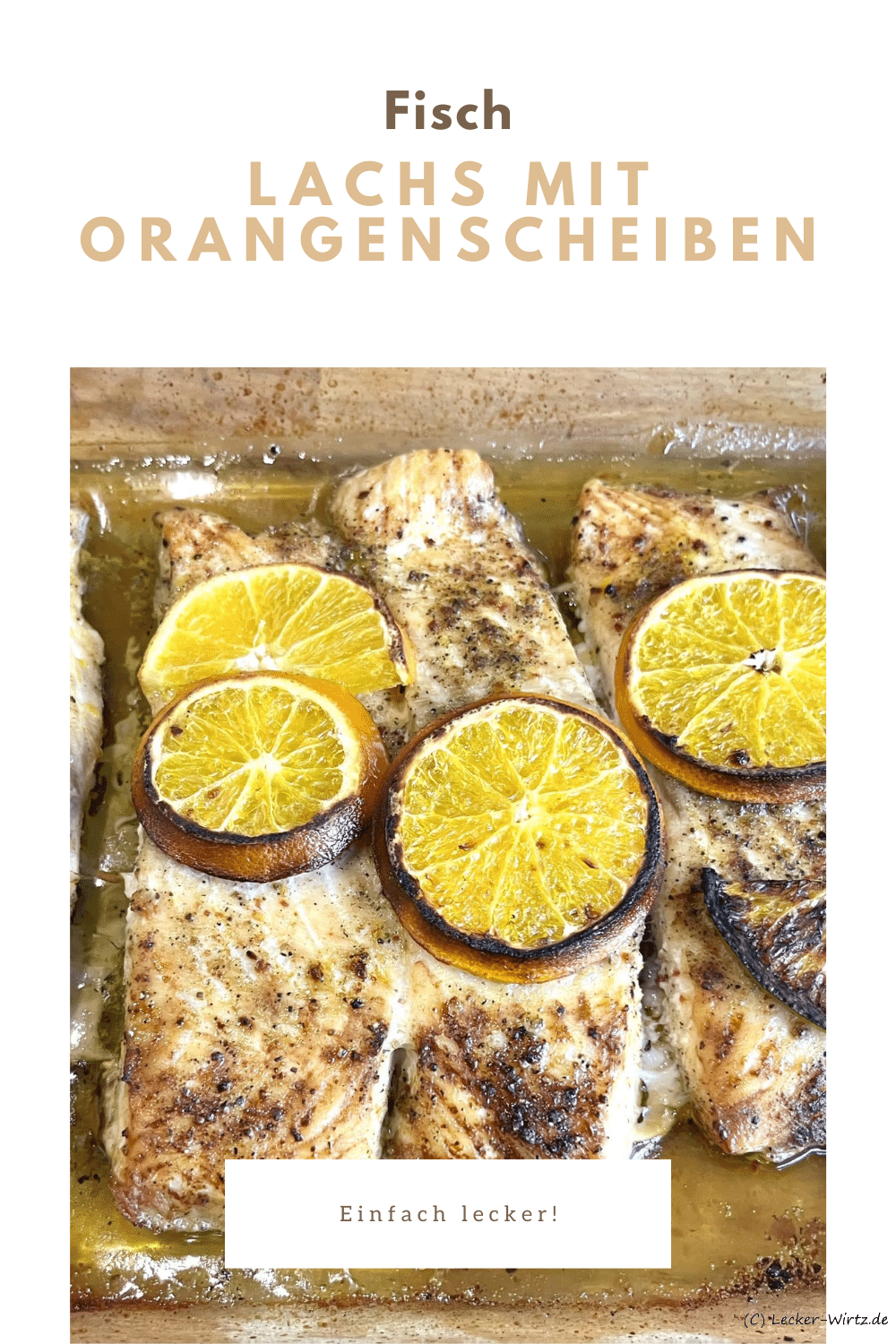 Lachs mit Orangenscheiben