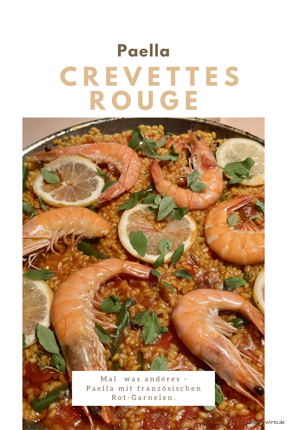 Paella Crevettes Rouge