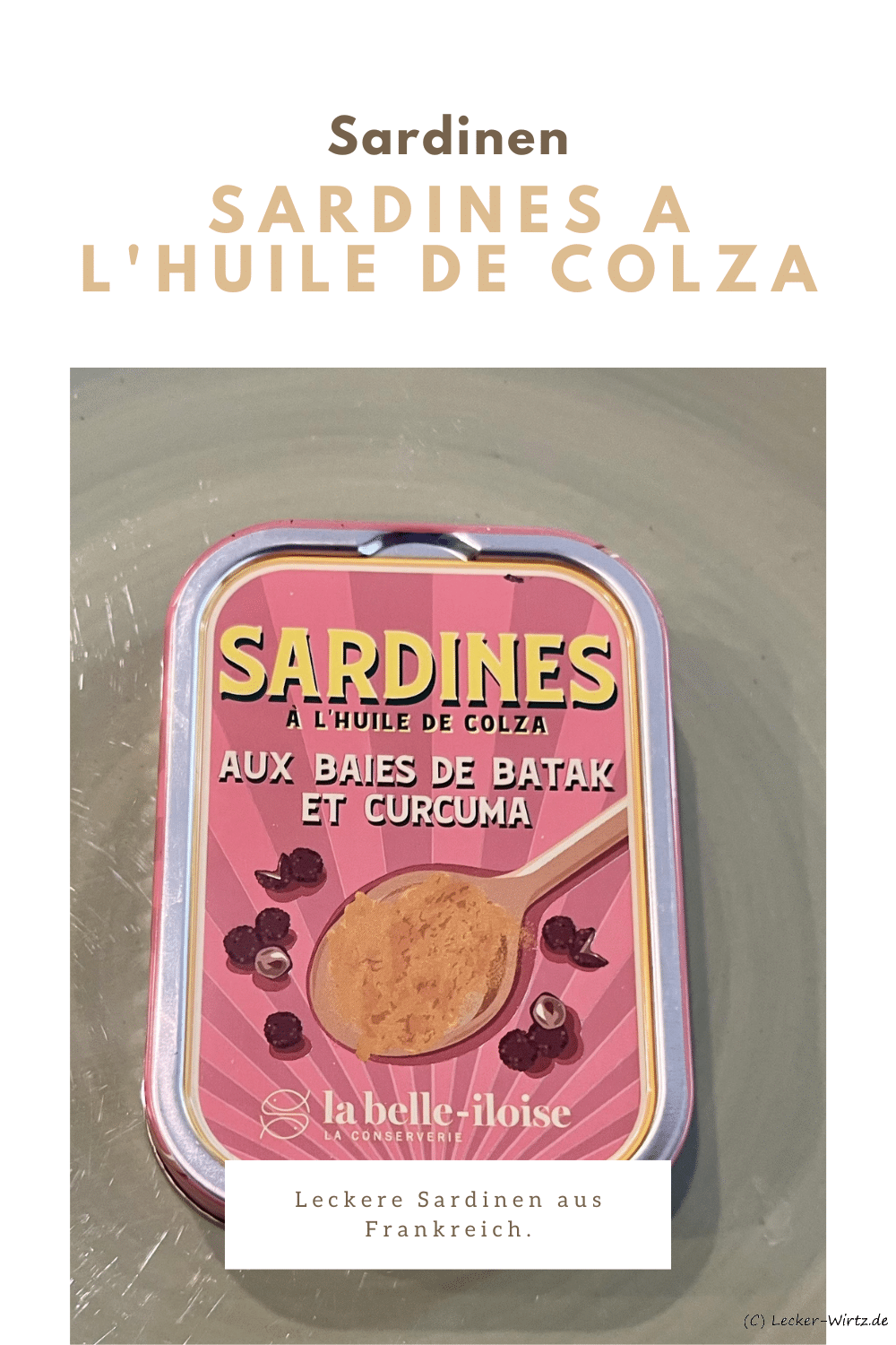 Sardines a l'huile de colza