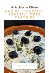 Zaziki, tzatziki, tzatsiki or tsatziki