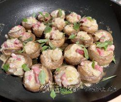 Gefüllte Champignons