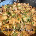 Hühnchengeschnetzeltes mit Pilzen