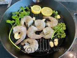Gambas a la plancha - Garnelen aus der gusseisernen Pfanne
