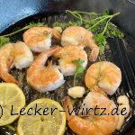 Gambas a la plancha - Garnelen aus der gusseisernen Pfanne