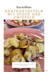 Bratkartoffeln mit Zwiebeln und Speck
