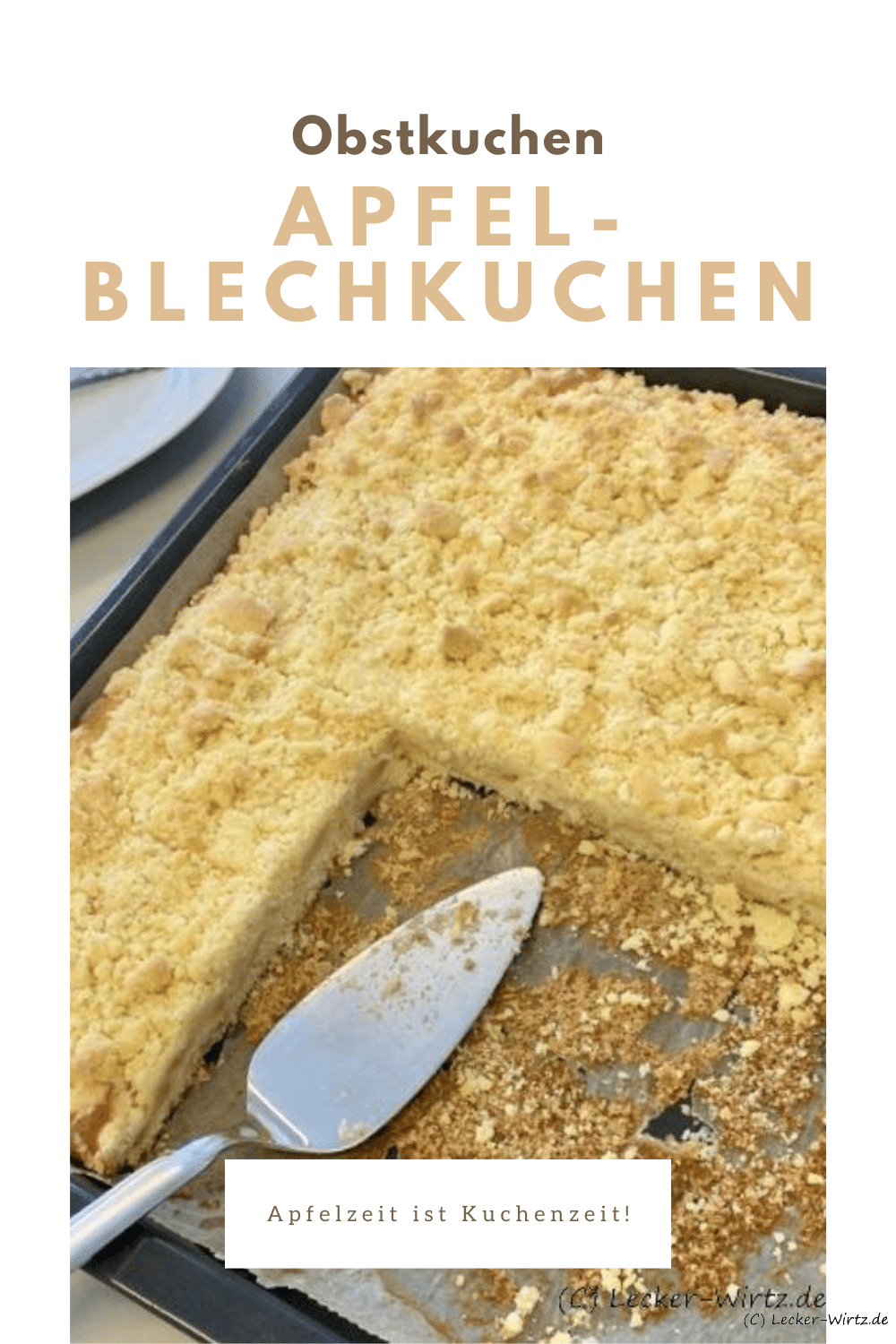 Apfel-Blechkuchen